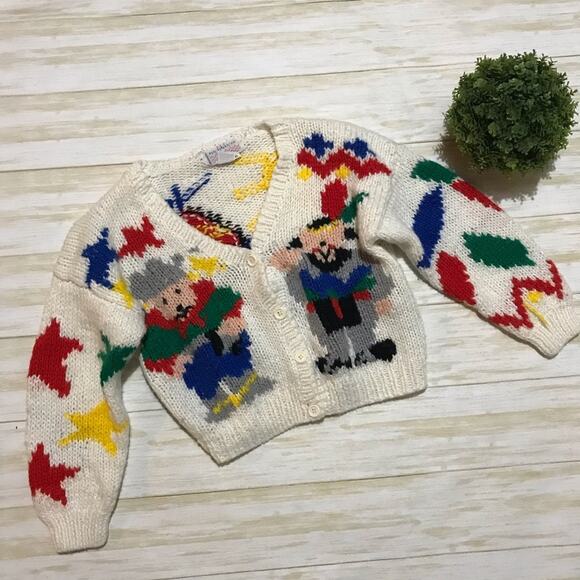 The Next Generation Vintage Native‎ American Teepee Sweater Cardigan Size 4T - Picture 1 of 3